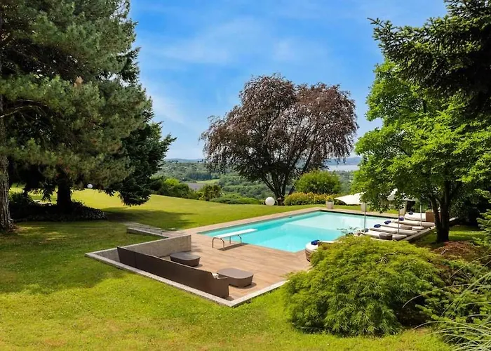 Italian Lakes With Heated Pool Villa Besozzo